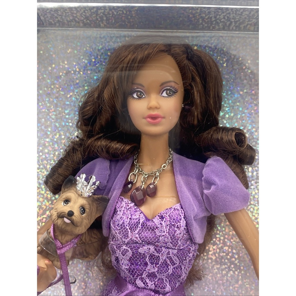 Mattel Birthstone Beauties Miss Amethyst February Barbie Collector Pink Label - Picture 2 of 13